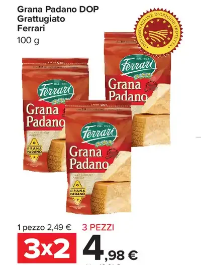 Grana Padano DOP Grattugiato Ferrari