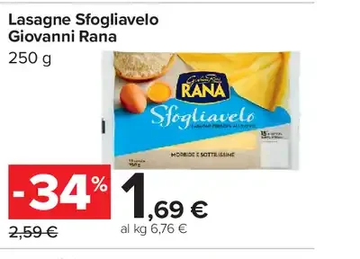 Lasagne Sfogliavelo
