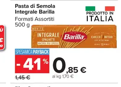 Pasta di semola integrale