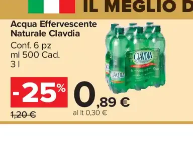 Acqua effervescente naturale