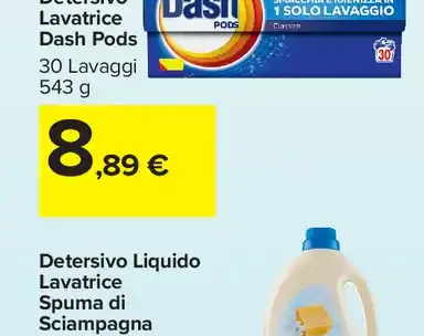 Detersivo lavatrice pods