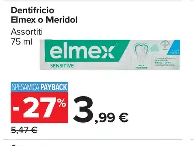 Dentifricio Elmex o Meridol
