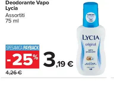 Deodorante Vapo Lycia
