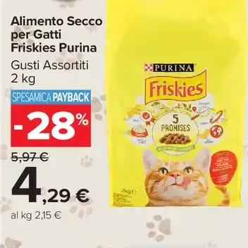 Alimento Secco per Gatti Friskies Purina