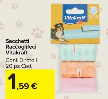 Sacchetti Raccoglifeci Vitakraft