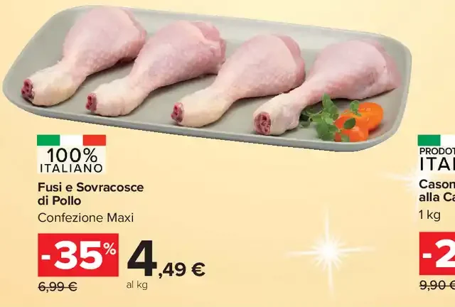 Fusi e sovracosce di pollo