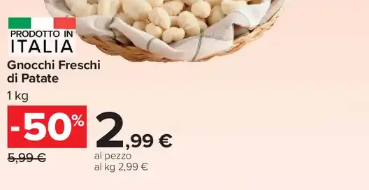 Gnocchi freschi di patate