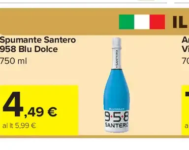 Spumante Santero 958 Blu Dolce