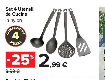 Set Utensili da Cucina in Nylon