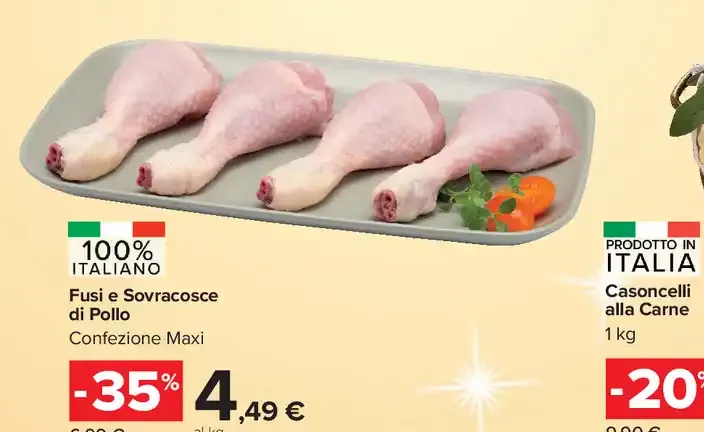 Fusi e sovracosce di pollo