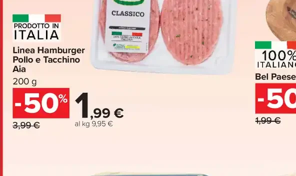Hamburger pollo e tacchino
