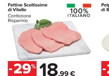 Fettine sceltissime di vitello