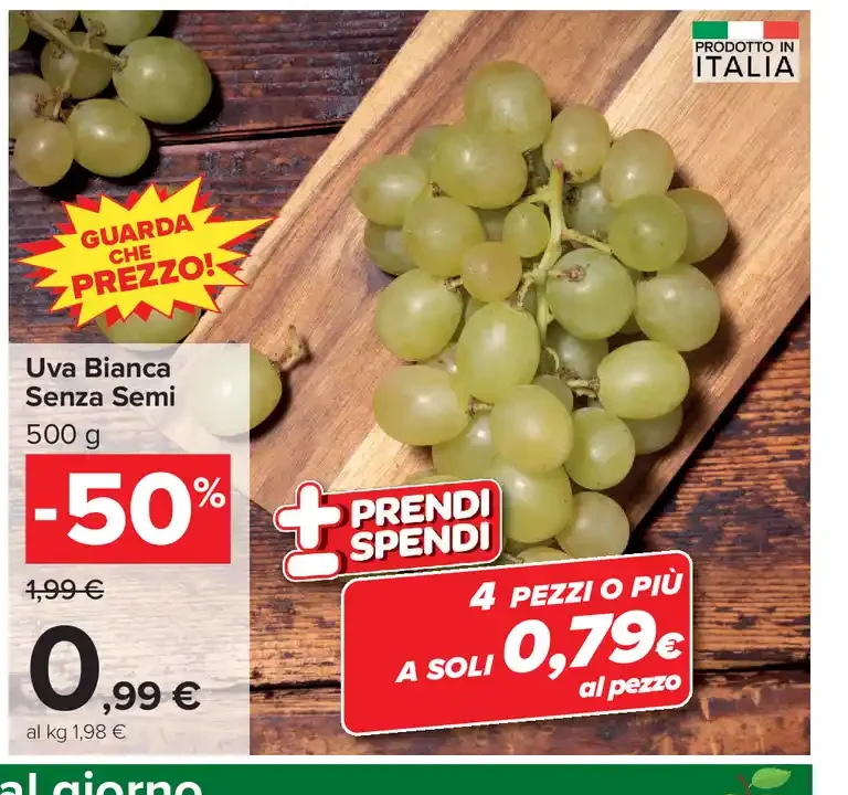Uva Bianca Senza Semi