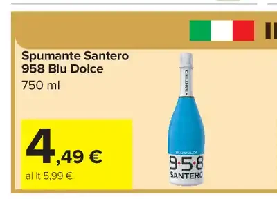 Spumante Santero 958 Blu Dolce