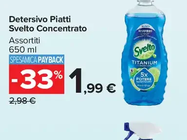 Detersivo Piatti Svelto Concentrato