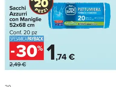 Sacchi Azzurri con Maniglie