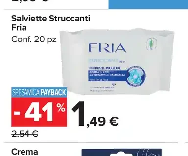 Salviette struccanti Fria