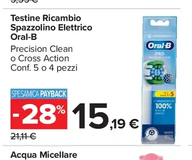 Testine ricambio spazzolino elettrico Oral-B