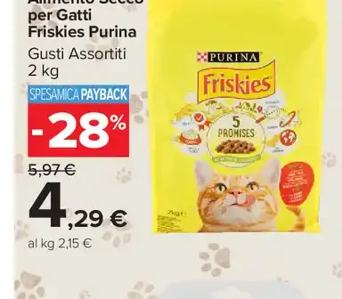 Alimento secco per gatti Friskies Purina