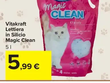 Lettiera in silicio Magic Clean