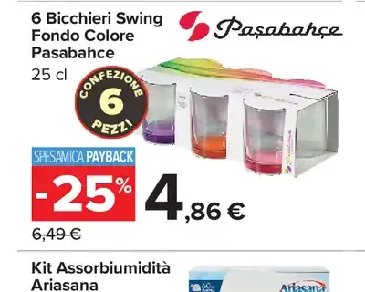 Bicchieri Swing Fondo Colore
