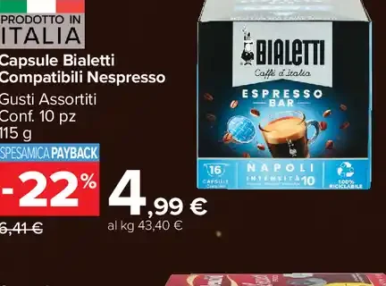 Capsule Bialetti compatibili Nespresso