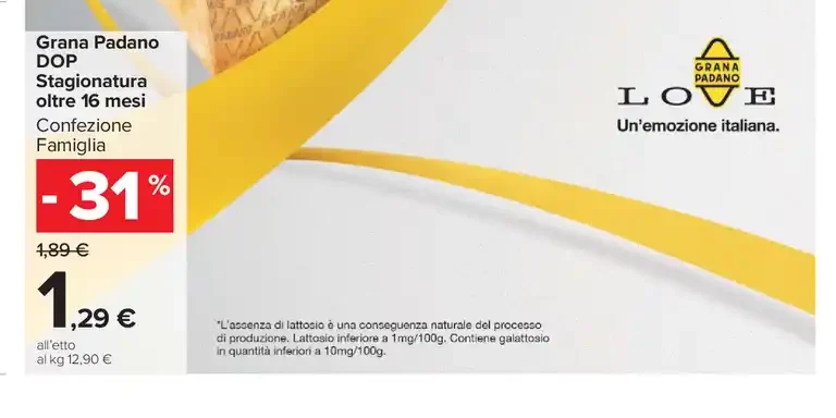 Grana Padano DOP Stagionatura oltre 16 mesi
