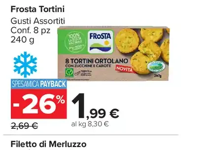 Frosta tortini gusti assortiti