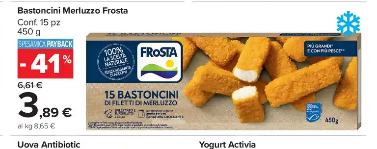 Bastoncini di merluzzo
