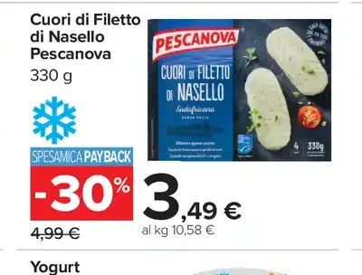 Cuori di filetto di nasello