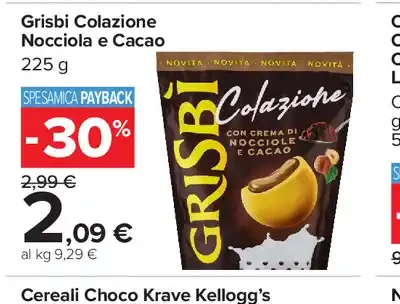 Grisbi colazione nocciola e cacao