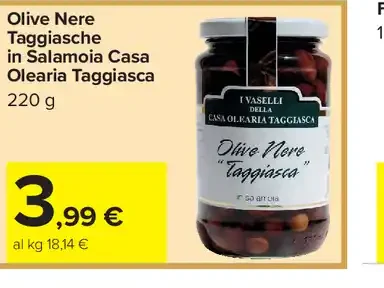 Olive Nere Taggiasche in Salamoia
