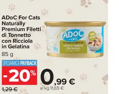 Alimento umido per gatti ADOC