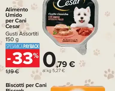 Alimento umido per cani Cesar