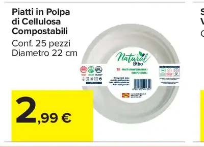 Piatti in polpa di cellulosa