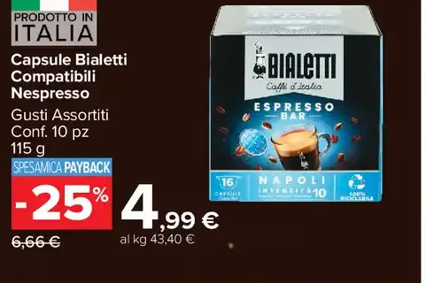 Capsule Bialetti compatibili Nespresso