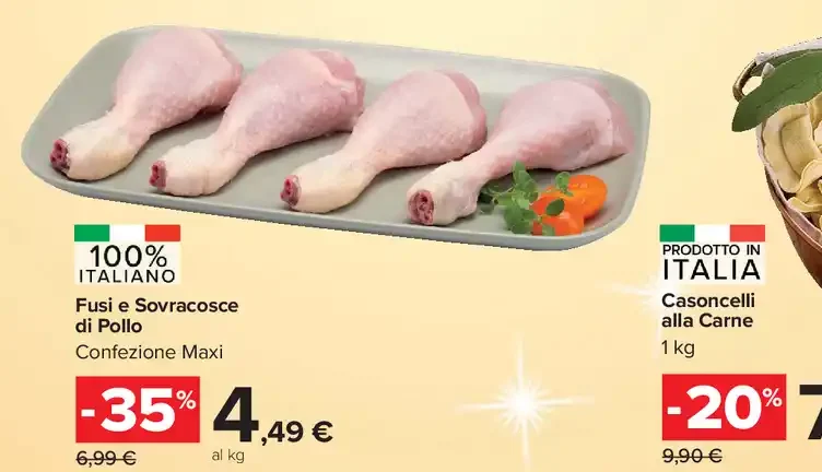 Fusi e sovracosce di pollo