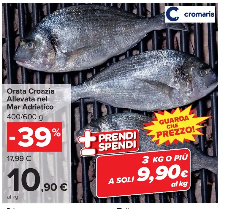 Orata Croazia allevata nel Mar Adriatico