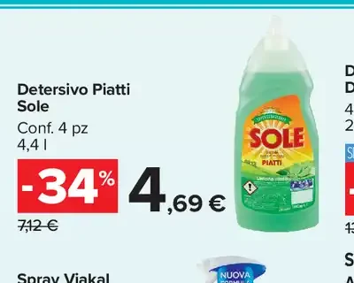 Detersivo Piatti Sole