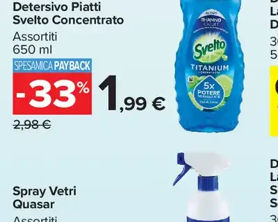 Detersivo Piatti Svelto Concentrato