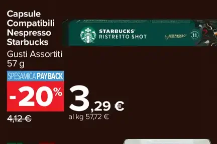 Capsule compatibili Nespresso Starbucks