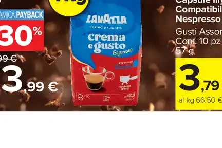 Caffè in grani Lavazza Crema e Gusto Espresso