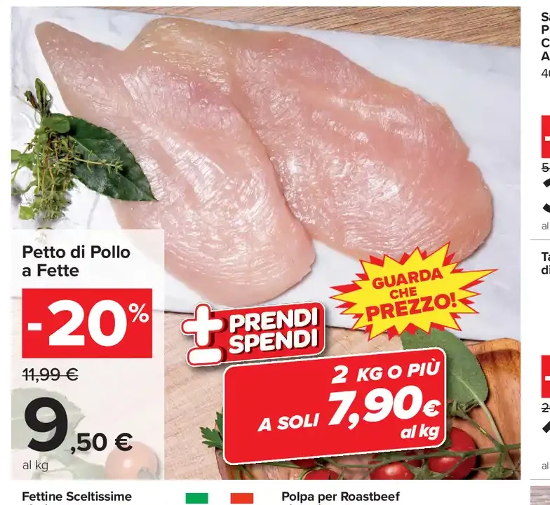 Petto di pollo a fette