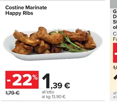 Costine Marinate Happy Ribs