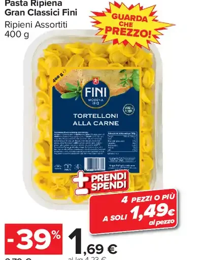 Pasta ripiena Fini