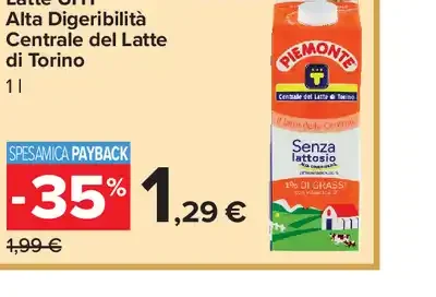 Latte UHT Alta Digeribilità Centrale del Latte di Torino