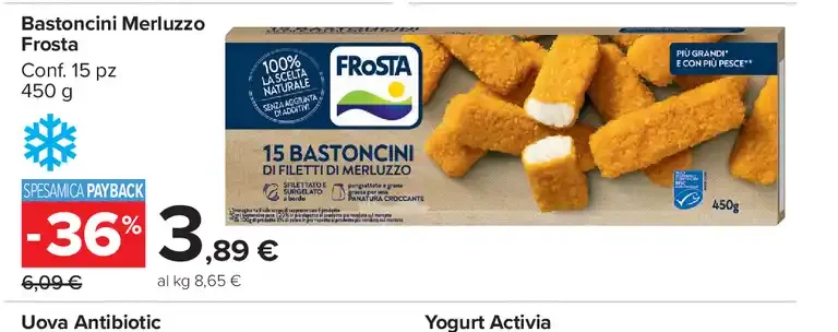 Bastoncini merluzzo Frosta