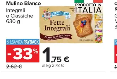 Fette biscottate Mulino Bianco
