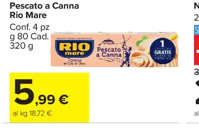 Tonno pescato a canna Rio Mare