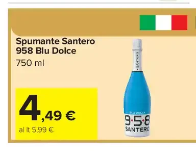 Spumante Santero 958 Blu Dolce